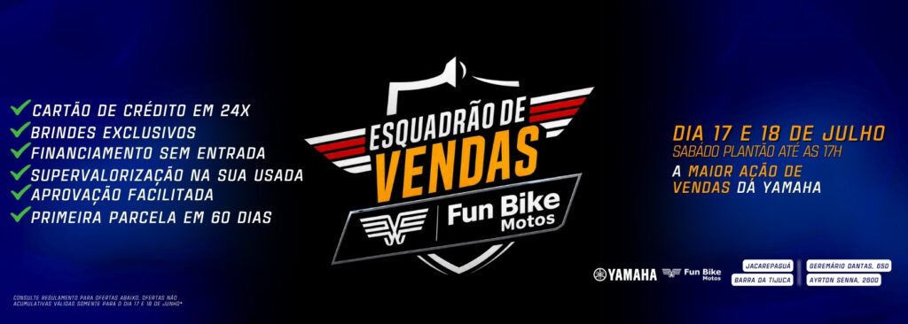 Esquadrão de Vendas Fun Bike - Feirão.